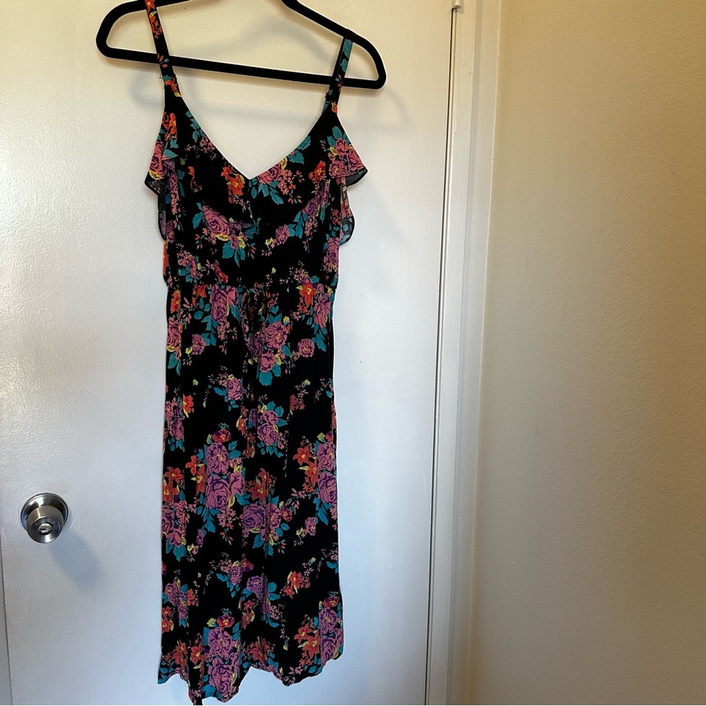 Torrid Floral Sundress with drawstring waist detail EUC